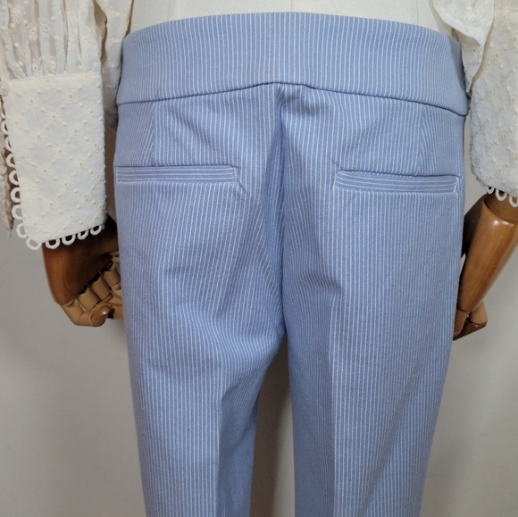 LOFT Marisa Fit Riviera Pinstripe Slim Pants Size 4 Classic Workwear Staple - Picture 8 of 11